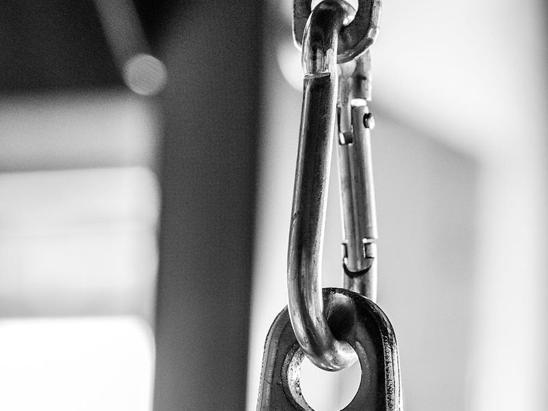 Detailed view of sports equipment and clean exercise environment